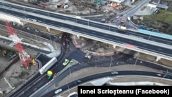Șantierul autostrăzii Sibiu-Pitești