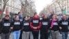 Франциядағы Charlie Hebdo журналына шабуылға наразылық шеруі. 