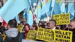 Ankarada Qırım işğaline qarşı piket ötkerildi