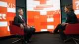 KOSOVO: British Ambassador, Jonathan Hargreaves, during interview for RFE/RL's Kosovo Service in Pristina, Sep 26, 2025
