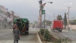 په خوست ښار کې مېکروب وژونکې دوا پاشل شوې
