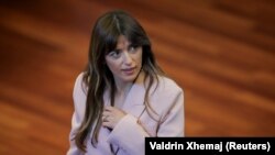 Ministrja në detyrë e Drejtësisë në Kosovë, Albulena Haxhiu.