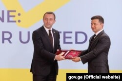 ირაკლი ღარიბაშვილი და ვოლოდიმირ ზელენსკი