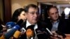 Armenia -- Energy Minister Levon Yolian speaks to journalsits, Yerevan, 14Mar2016.