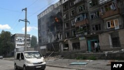 2025-жылдын 12-августу, Донецк облусунун Белозерск шаары Орусиянын соккусунан кийин. 