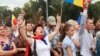Кишиневтегі шерушілер. Молдова, 6 қыркүйек 2015 жыл. 