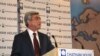 Президент Армении Серж Саргсян во время выступления в Британском королевском институте международных отношений (Chatham House), Лондон, 10 февраля 2010 г.