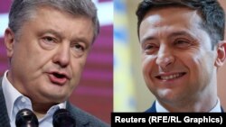 Петр Порошенко и Владимир Зеленский. Коллаж
